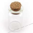 8x Clear Glass Wish Bottle With Cork Fit Packing 120301
