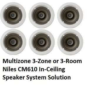   Solution (3 Zone, Set of 6 Speakers Total) Niles CM 610 Electronics