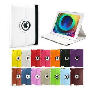   degree Rotating Swivel Magnetic Smart Leather Stand Cover Case iPad 2
