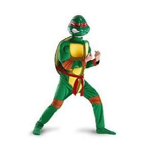  TMNT Raphael Classic Muscle Child Costume Size 7 8 Medium 