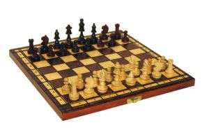 Schachspiel Schachspielbrett aus Holz Neu Klassisch  