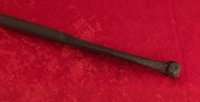 18th Century PA Wrought Iron Oven Peel Bakers Shovel w Faceted Ball 
