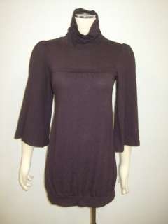 JUICY COUTURE  Ruffle Purple T neck Dress XS P  