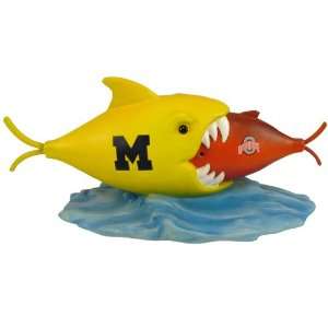  Michigan Wolverines Rival Fish Figurine