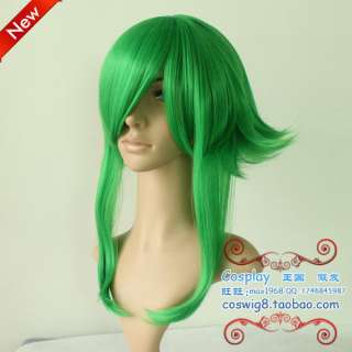 New cosplay party Vocaloid GUMI green cos wig+gift  