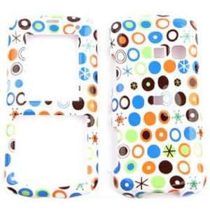 LG Banter UX265 AT&T Colorful Cute Polka Dots on White Hard Case/Cover 