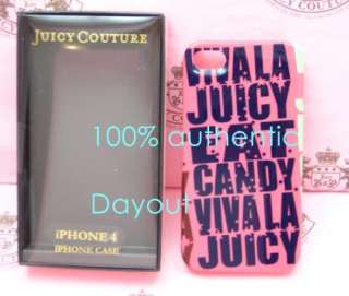 JUICY COUTURE VIVA LA HARD CASE COVER iPhone 4 PINK NIB  