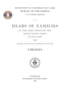 Virginia 1790 Federal Census VA genealogy  