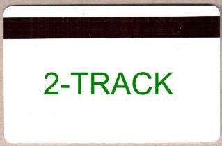 White 2 Track HiCo Blank Cards