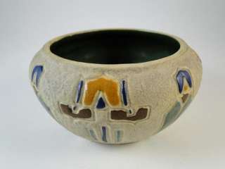   Art Pottery Folk Roseville Vintage Bowl Planter Pot Dish Old  
