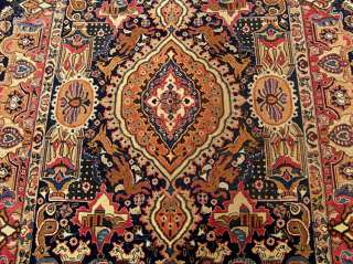 6x9 Beautiful Handmade Antique Persian Kashmar Wool Rug  