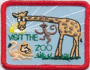 Girl Boy Cub VISIT THE ZOO trip Fun Patches Crests Badges SCOUTS 