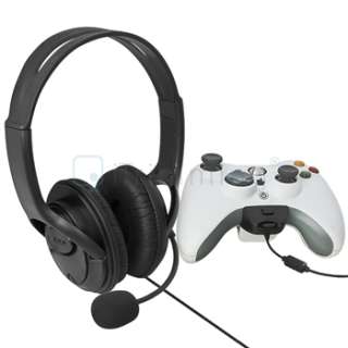   Xbox 360 Slim Xbox360 Live Black Headset With Mic Microphone  