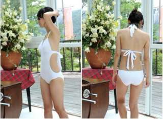 Open Back Halter Padded Monokini Bathing suit Swimsuit swimwear size M 