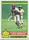 1976 Topps # 10 Lou Brock St. Louis Cardinals NM/MT MT 612