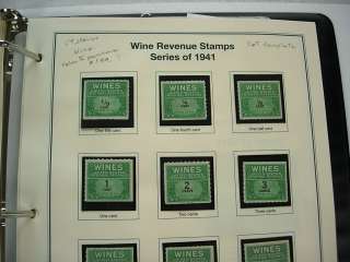 US, DOCUMENTARY, SILVER TAX, WINE, RECTIFIED SPIRITS, Fantastic MINT 