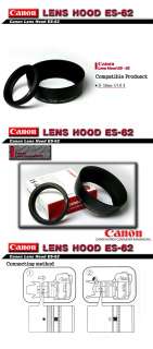 Canon ES 62 Lens Hood ES62 for EF 50mm f/1.8 II 50 f1.8  