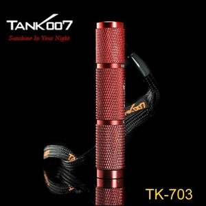 Tank007 TK703 Cree Q5 AAA 1 Mode LED Waterproof EDC Flashlight Hand 