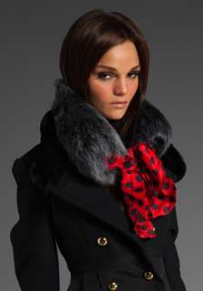 MARC BY MARC JACOBS Cheeky Fur Scarf in Red Multi  