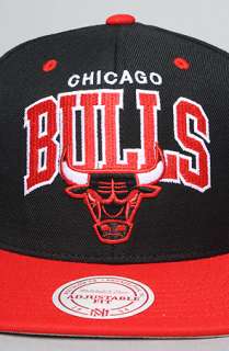 Mitchell & Ness The NBA Arch Snapback Hat in Black Red  Karmaloop 