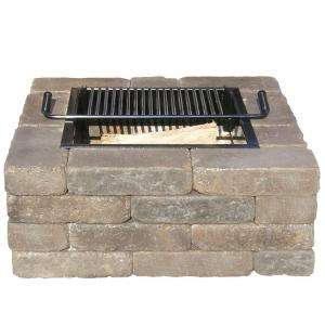 Pavestone Fire Pit Kit with Fieldstone Blend Rumbled Wall 49485.0 at 