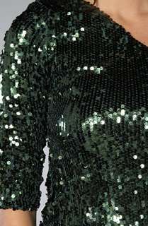 Blaque Label The One Shoulder Sequin Mini Dress in Olive : Karmaloop 