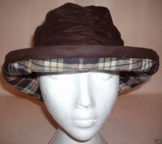 BNWT   100% Waterproof Wax Cloche Style Chelsea Hat  