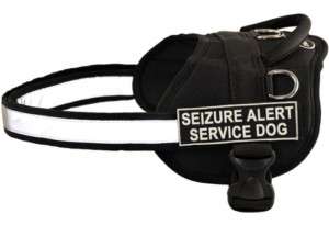 Dog Harness w/ Velcro Patches SEIZURE ALERT SERVICE DOG  