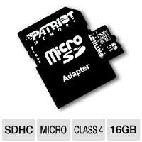 Click to view Patriot PSF16GMCSDHC43F Signature microSDHC Card   16GB 