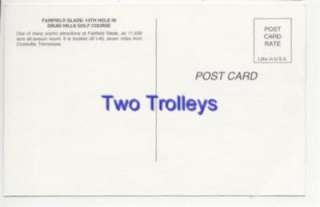 Druid Hills Golf Course Postcard Crossville TN 14th Hol  