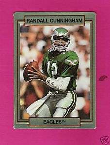 1990 Action Pack Football Randall Cunningham Update #84  