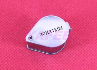 New 30X 21mm Jewelry Loupe Magnifier Magnifying Glass  