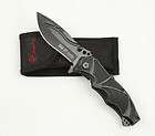 SR Columbia Black Lock Stainless Steel Saber Tactical Folding Knife 