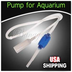   Gravel Clean Cleaner Filter Water Pump Vacuum Siphon US Ship  