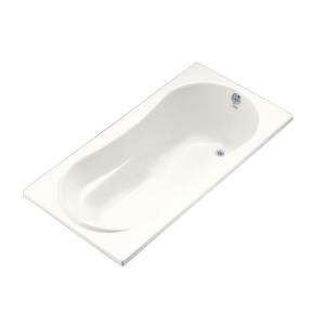   Drain Acrylic Soaking Tub in White K 1159 0 