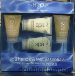 New in Box! H2o Spa + plus 4pk Gift Set Hand Nail Cuticle scrub cream 