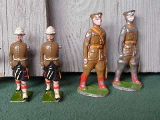 Britains and Barclay,7 Mixed Lead Soldiers,Older, Set ?  