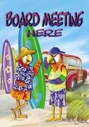 BOARD MEETING HERE PARROT DUDES MINI FLAG 1 9566  