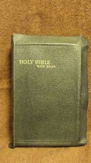1939 Holy Bible with helps,Illustrated,leather bound  