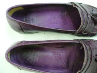   Brutini Classics Mens Shoes PURPLE Tassel Dress Loafers Size 12D