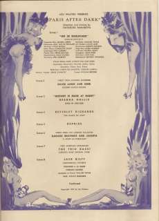   Walters Latin Quarter Night Club New York 1948 51 souvenir & program