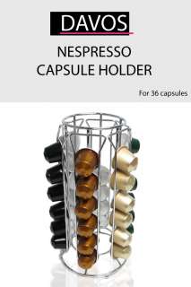 Nespresso Capsule Holder / Dispenser ☆ DAVOS ☆ for 36 Capsules 