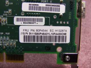 IBM 2GB Single Port PCI X Adapter Card 80P4544  