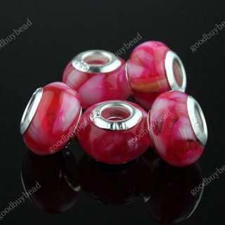 100X WHOLESALE LOTS ROSE SHELL MOP SPACER CHARM BEADS  