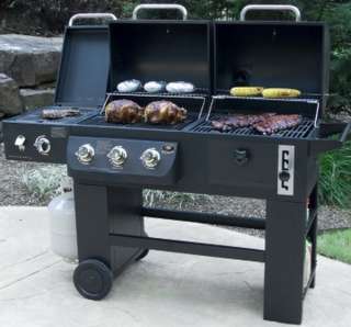 New Hybrid Gas & Charcoal Outdoor Barbecue Grill System  