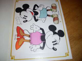 Mickey & Minnie Mouse Steppin Out Paper Dolls MINT 1977  