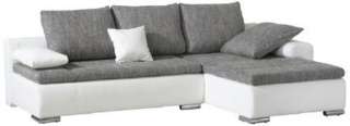 Eck Couch/Sofa Bezug aus Kunstleder+Strukturstoff #Vita  