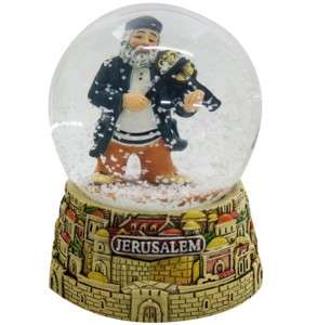    Polyresin Snow Globe Snow Ball Water Globe Judaica Souveneir  