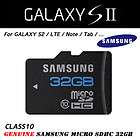 Genuine Samsung MICRO SD 32GB MEMORY CARD CLASS 10 SDHC GALAXY S/S2 