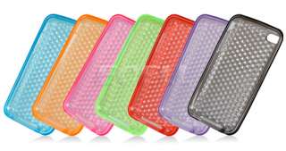   Range   Diamond Silicone Gel Skin Case for iPod Touch 4 4G   Green